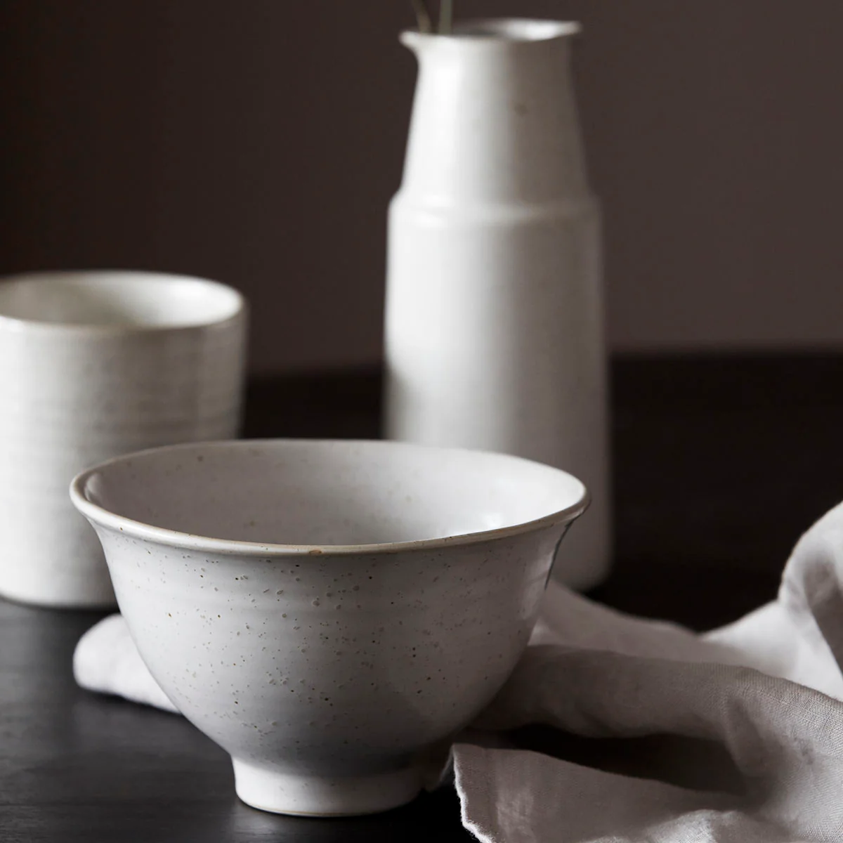Cereal Bowl - Pion - Porcelain - Grey/White - Image 3