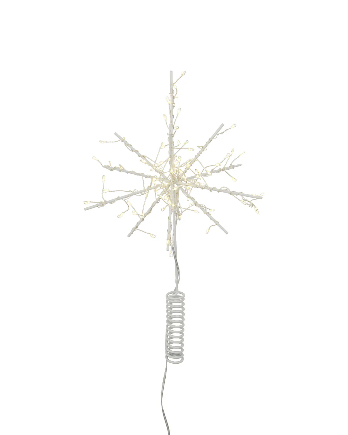 Christmas Ornament - Christmas Tree Top - LED - Glow/White