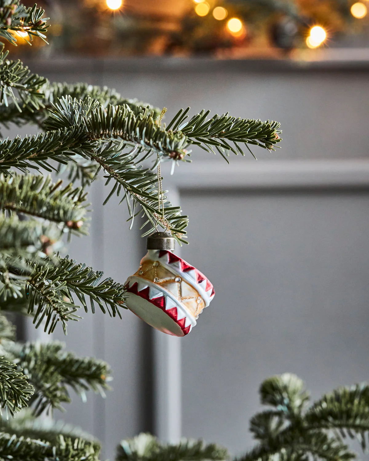 Christmas Ornament - Tambur - Red/Gold - Image 3