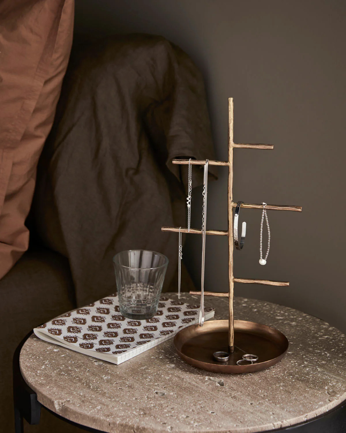 Jewellery Stand - Brushed Brass Finish - Image 3