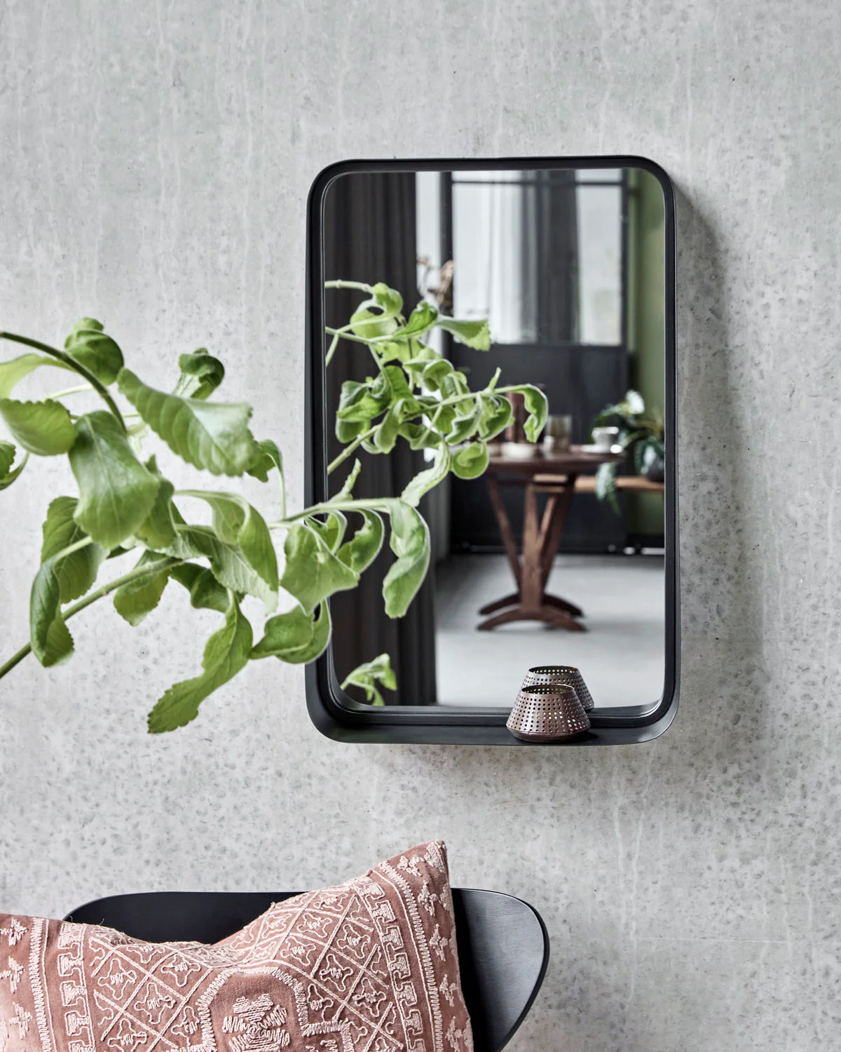 Mirror W/Frame - Wall - Pejo - Black Antique - Vertical - Image 5