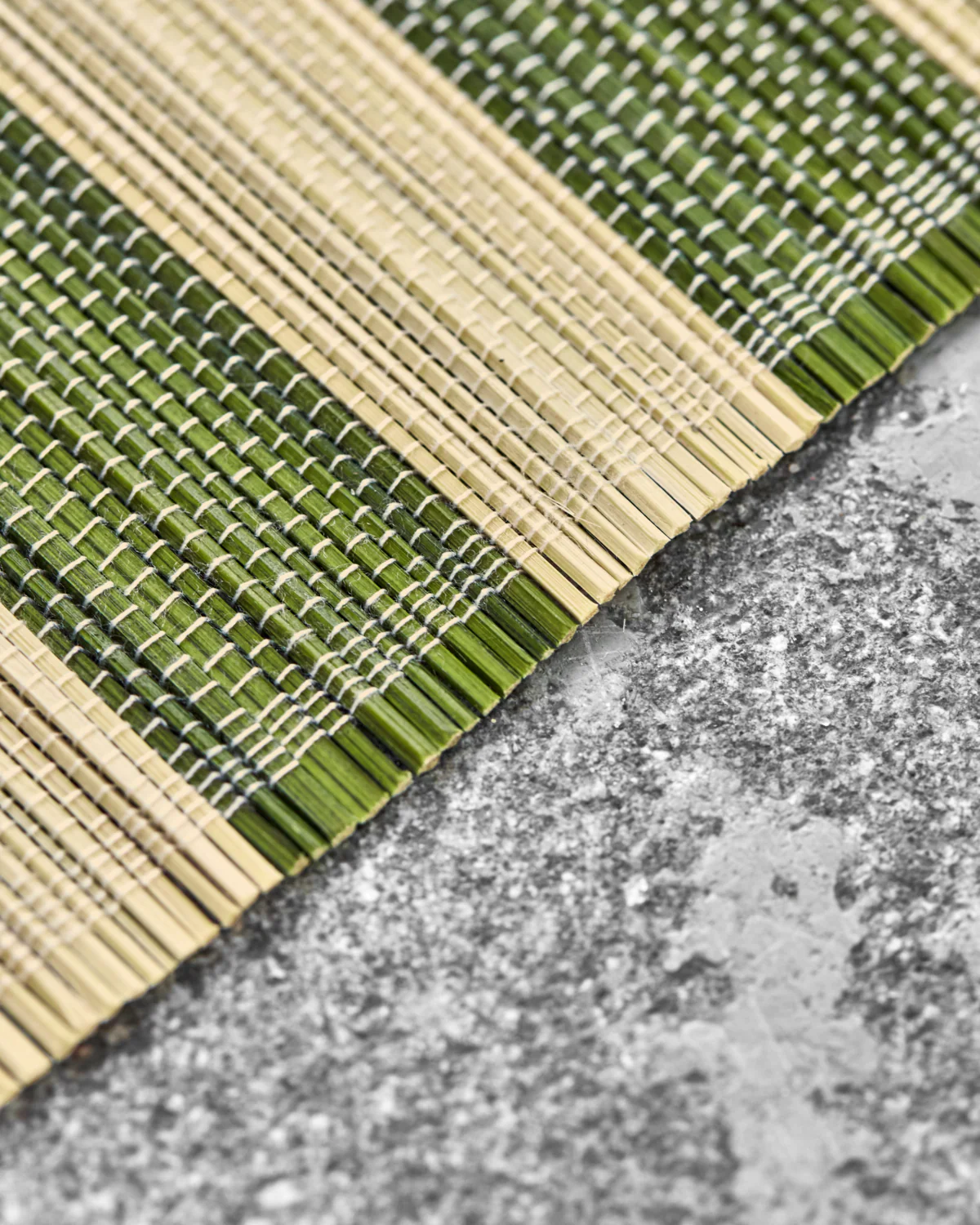 Placemat - Rayas - Green/Natural - Set Of 4 - Image 4