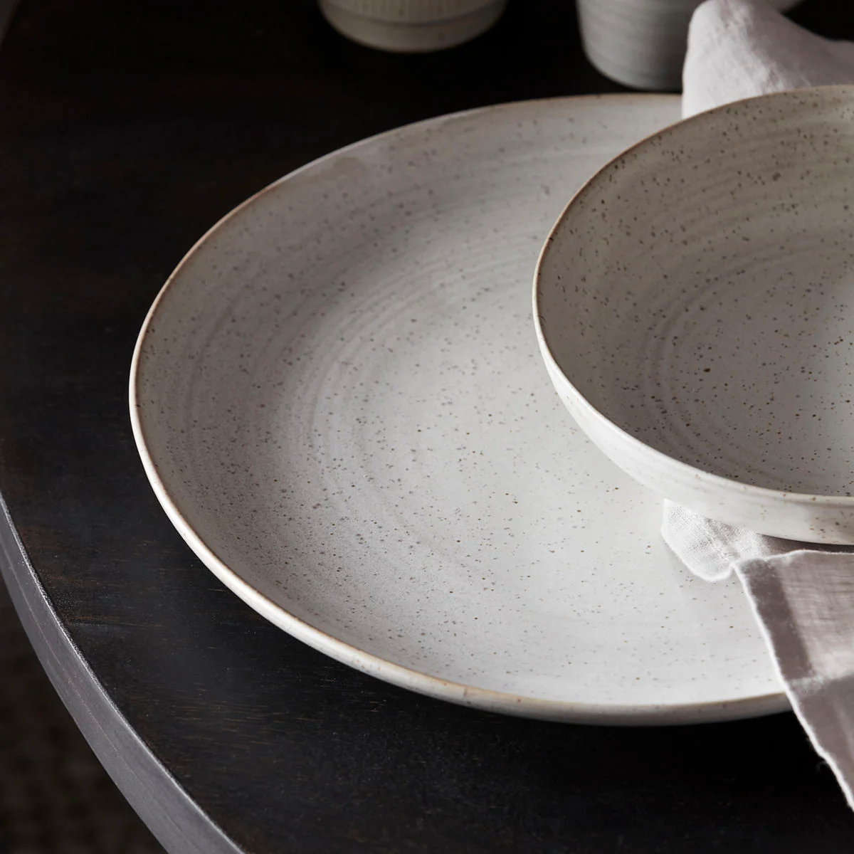 Plate - Pion - Porcelain - Grey/White - Image 3