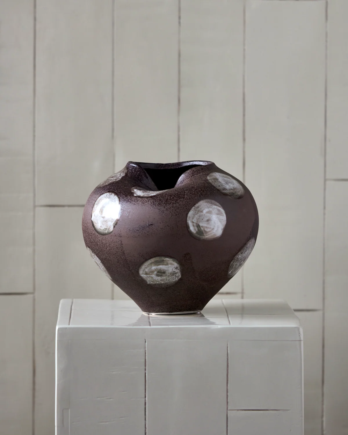 Vase - Expo - Brown/Off-white - Image 3