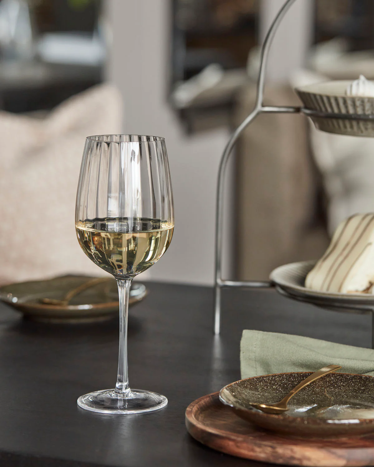 Wine Glass - Rill - Clear - Image 3
