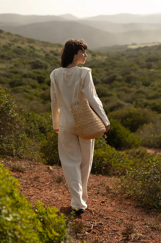 Straw Bag - Sams - Stone - Image 7