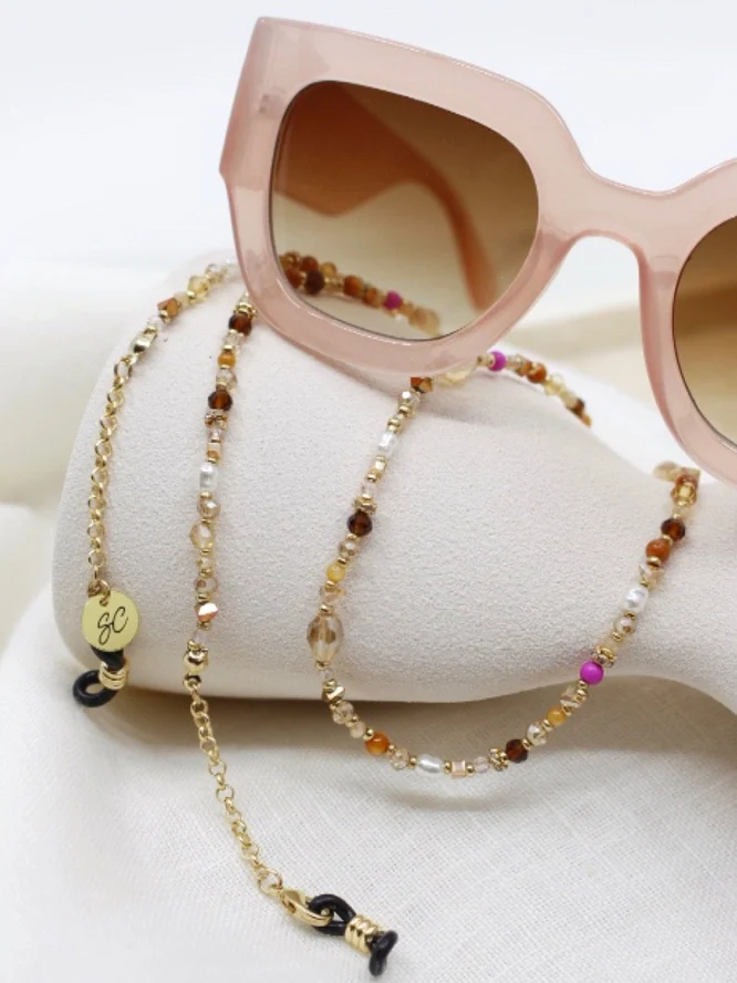 Glasses Chain - Stella - Pink - Image 3