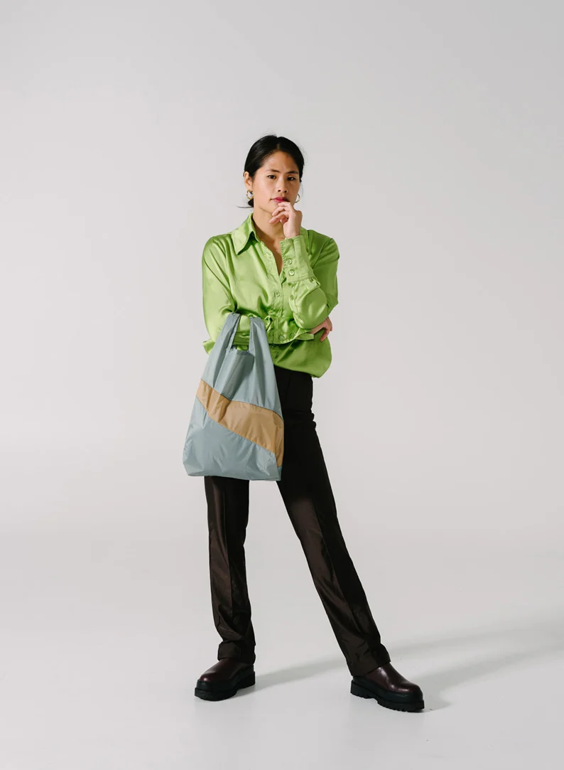 The New Shopping Bag - Grey & Camel - Image 2
