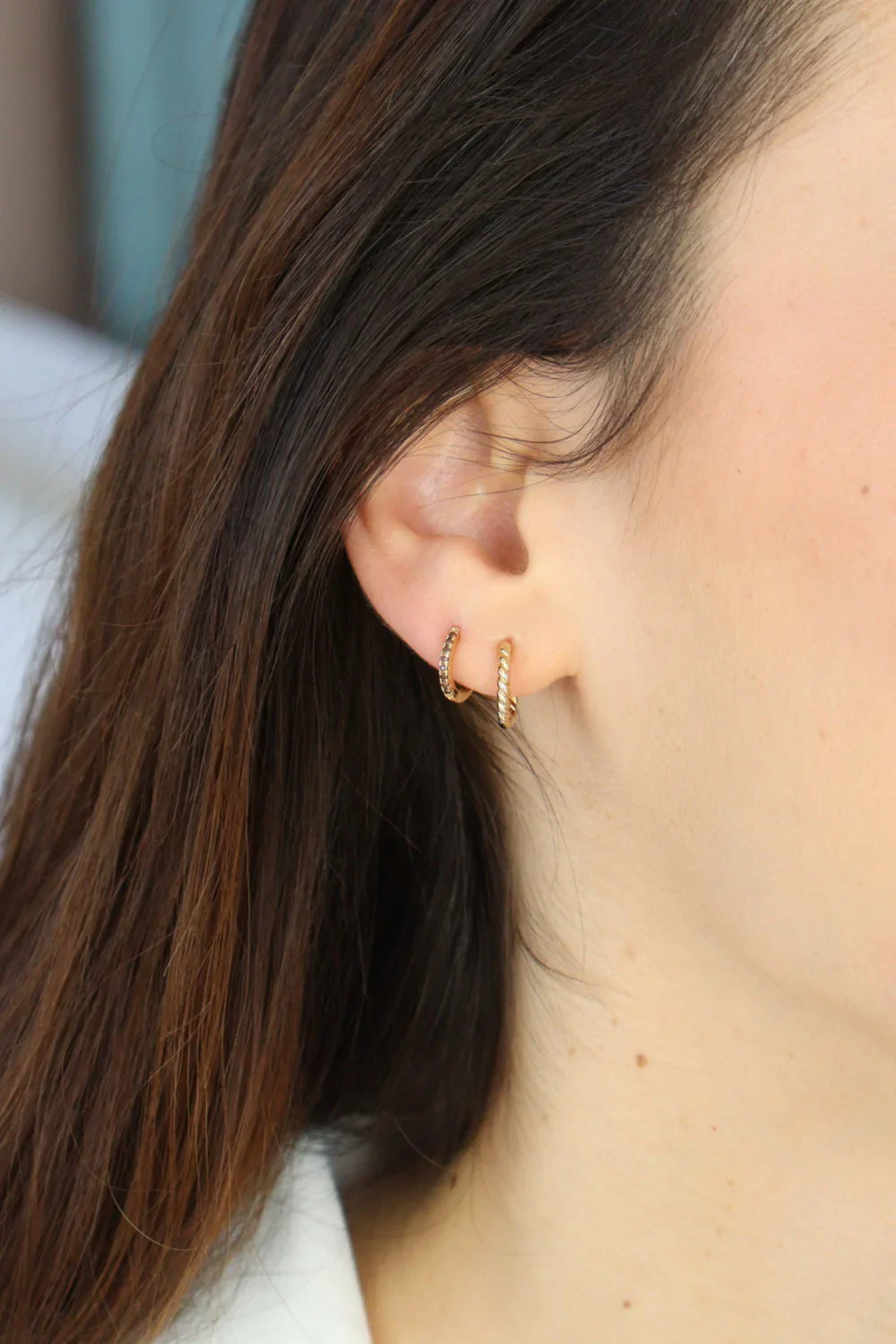 Earring - Hoop - Braided - Image 2