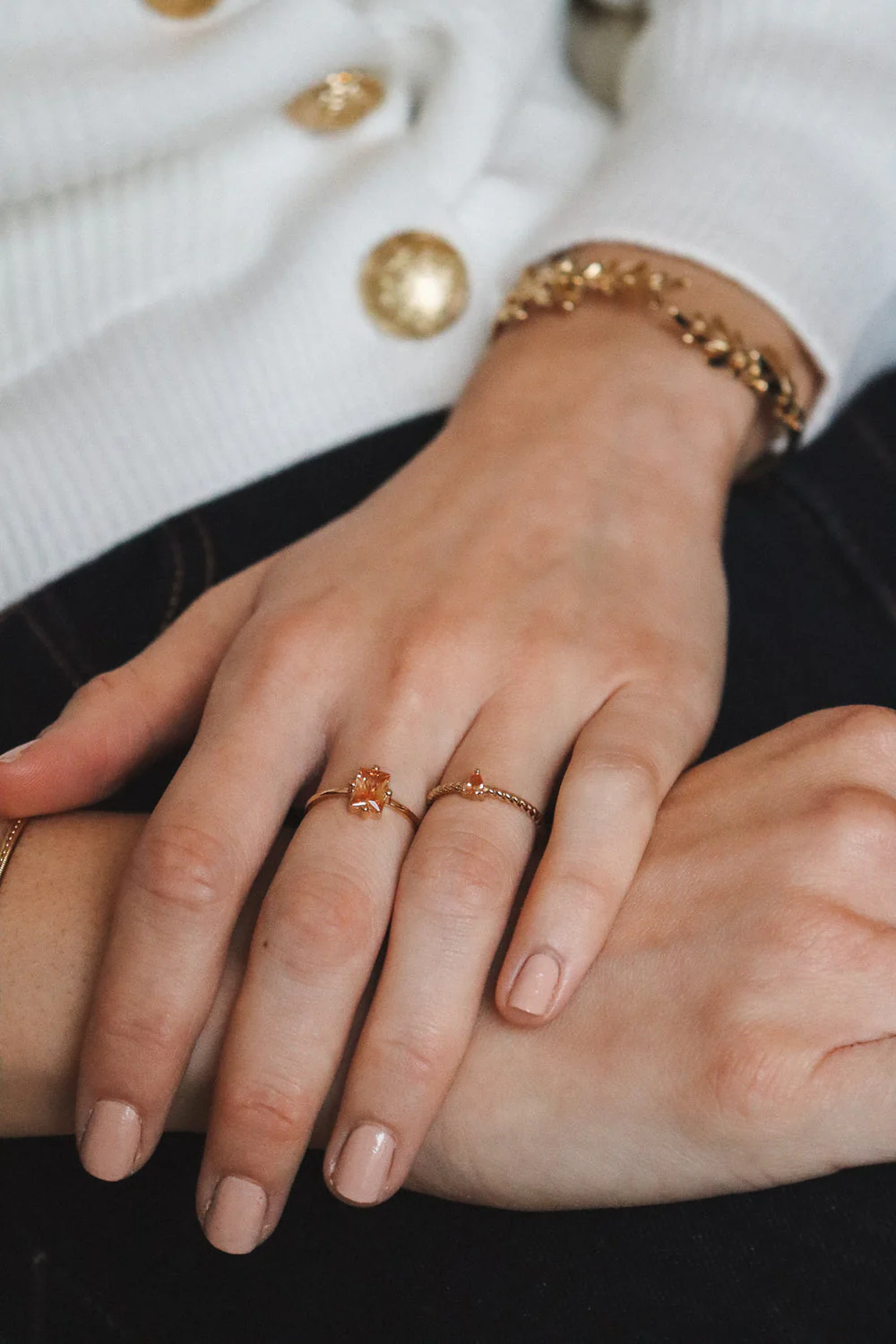 Ring - Dahlia - Champagne - Image 3