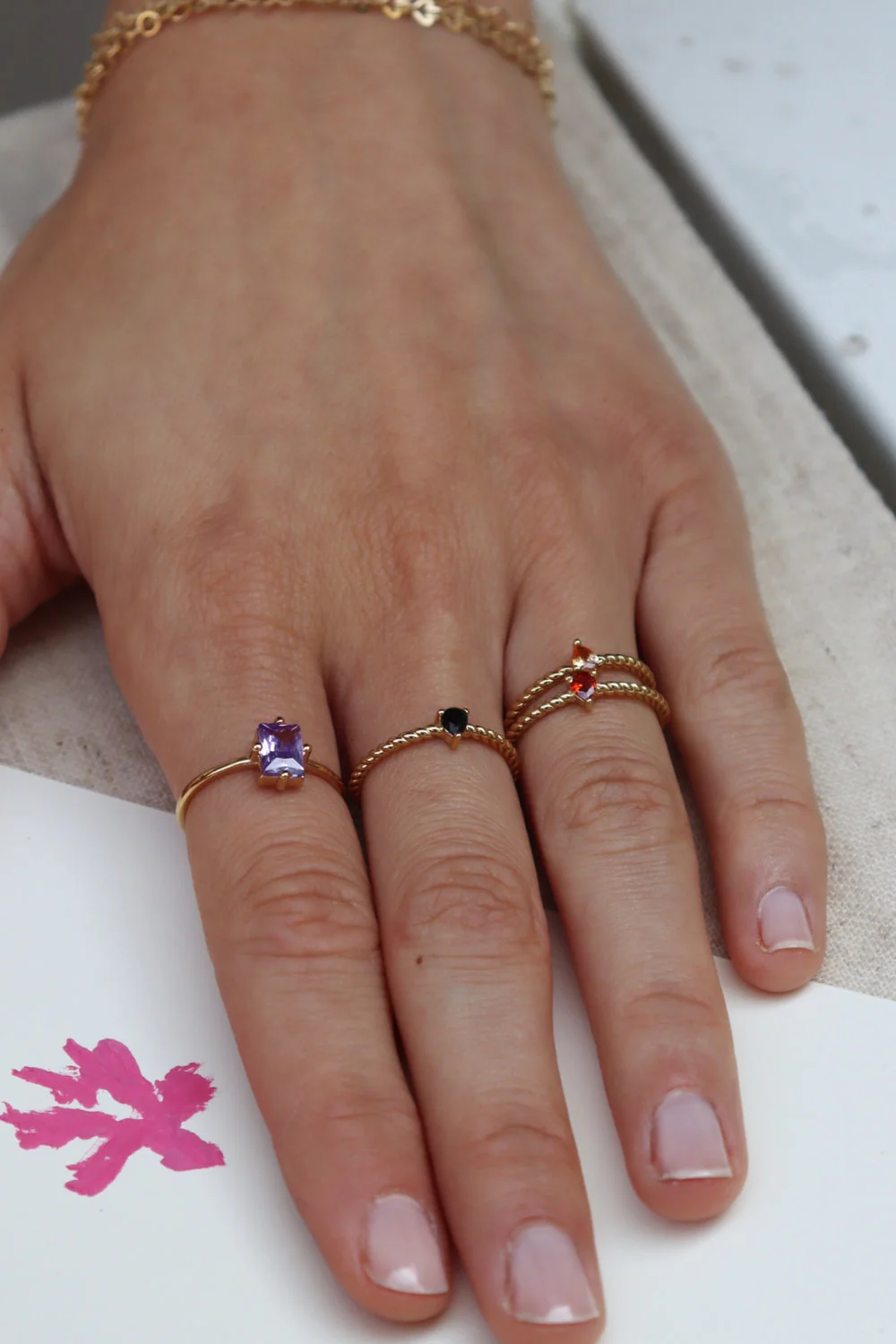 Ring - Pansy - Black - Image 3